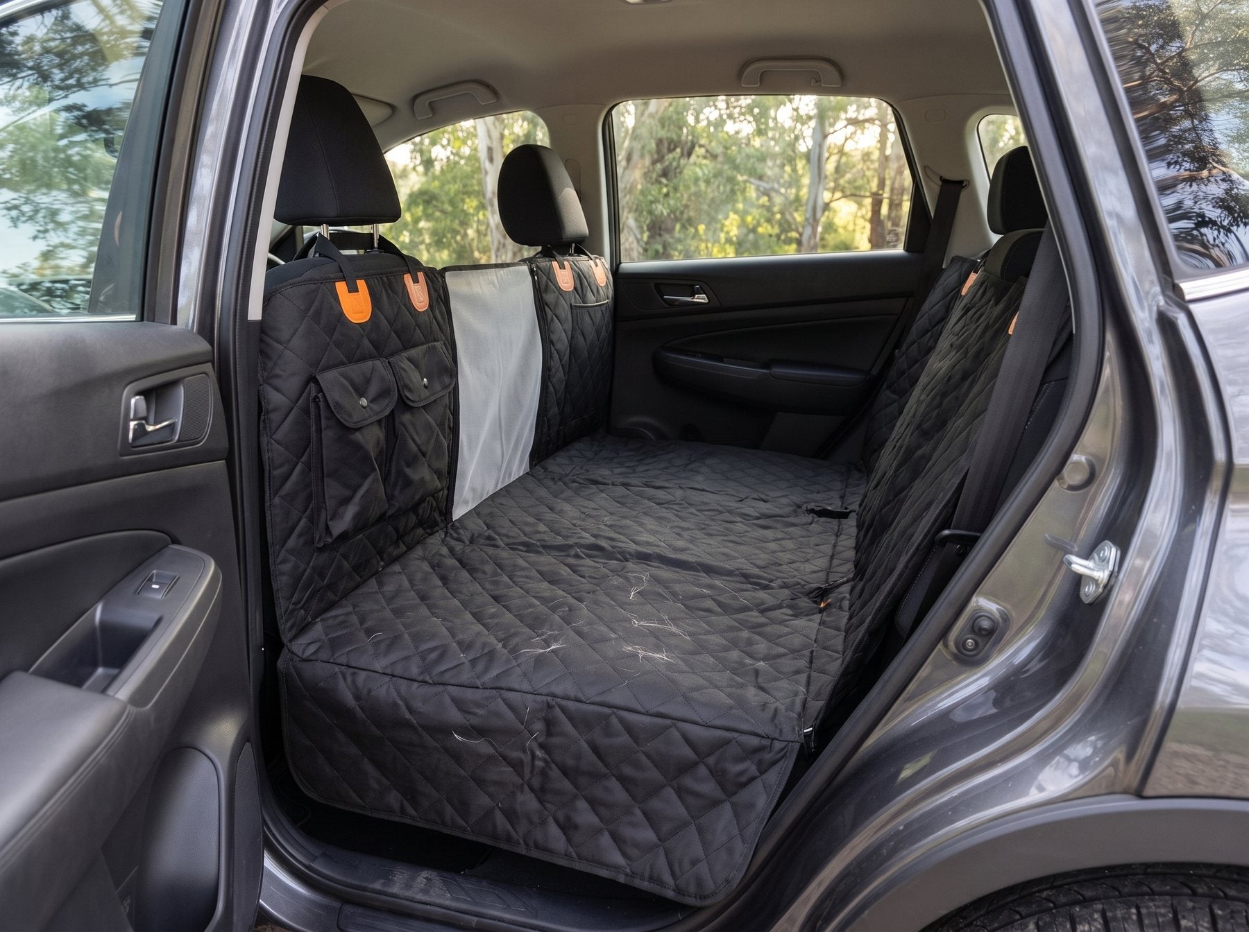 The Hindseat deck fitted across a back seat, flat to the front seats